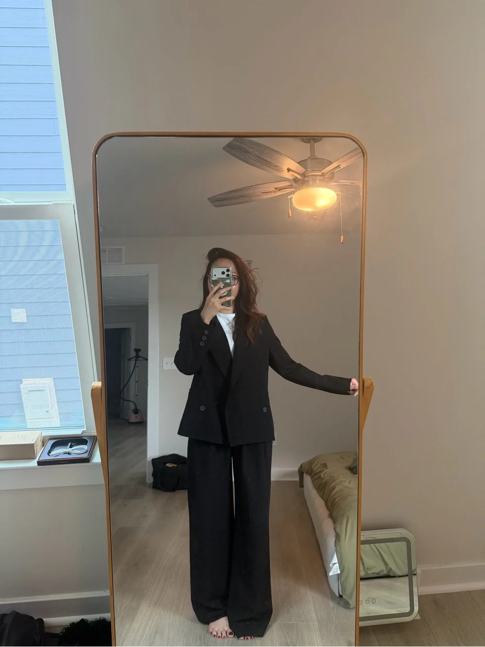 My Story Black Double-Breasted Blazer